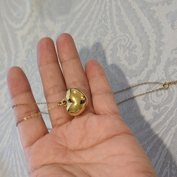 Sterling Silver Puffed Necklace - Picture 7 of 7